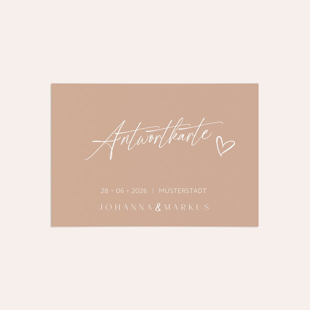Antwortkarte - Romantische Verkündigung