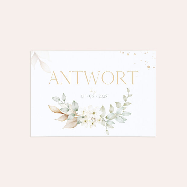 Antwortkarte - Romantisches Versprechen