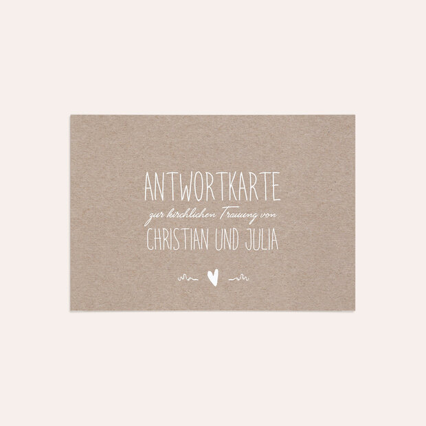 Antwortkarte - Rustique