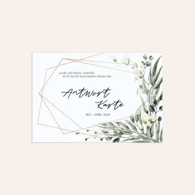 Antwortkarte - Natural frame