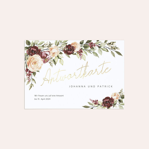 Antwortkarte - Zarte Rhapsody
