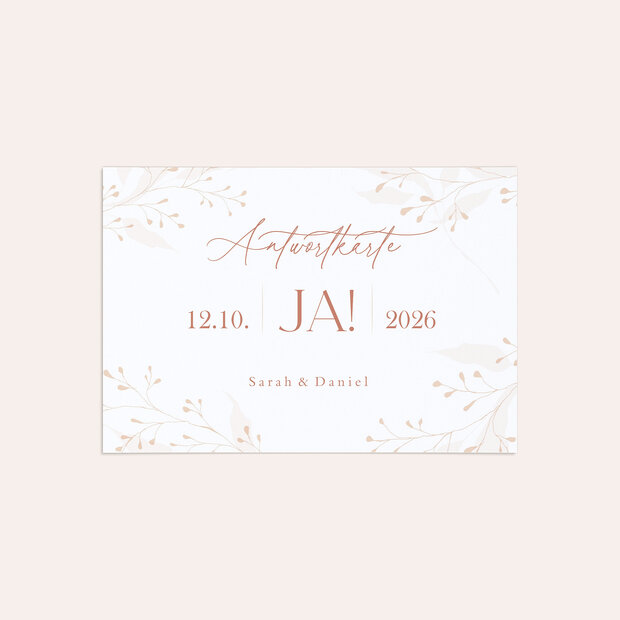 Antwortkarte - Filigrane Blätterkunst