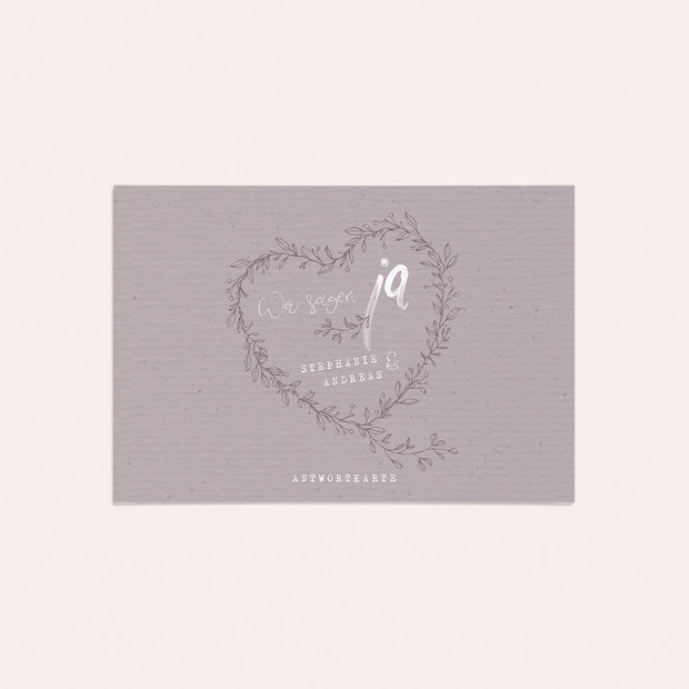 Antwortkarte - Romantic heart