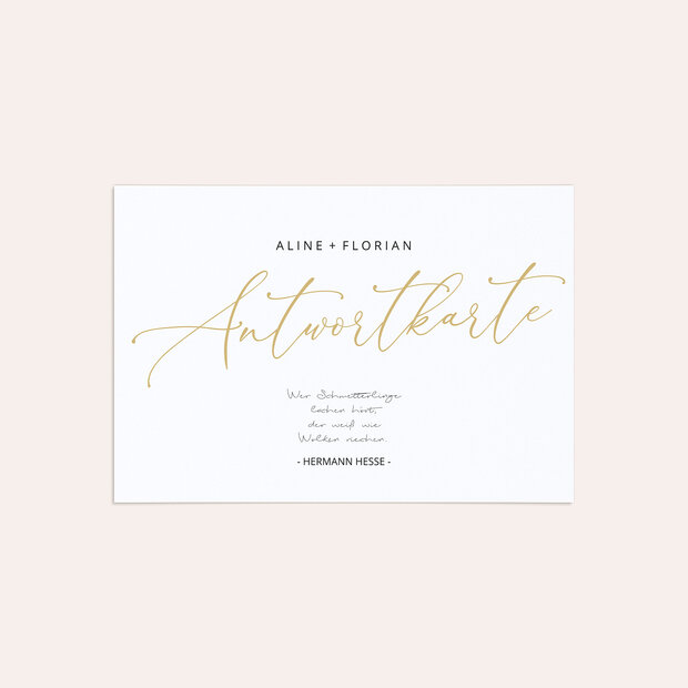 Antwortkarte - Schmetterlingslachen