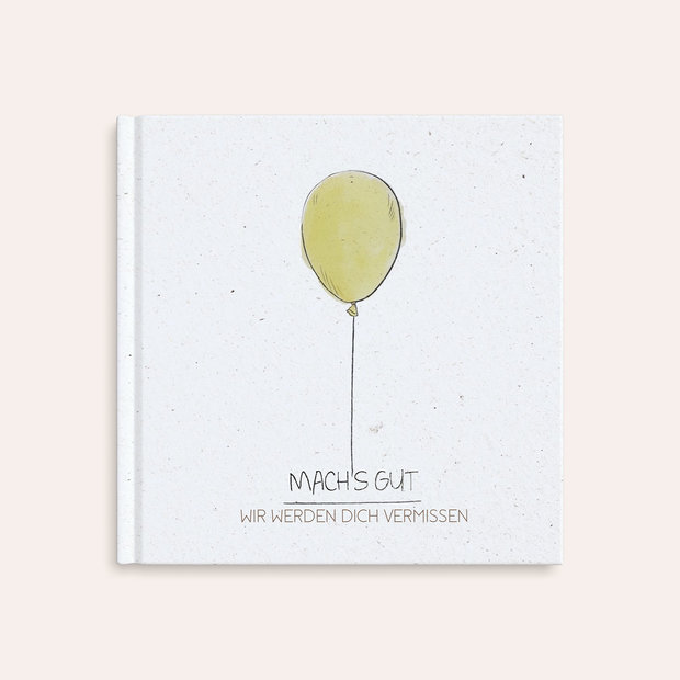 Abschiedsbuch Kollegen - Reisender Ballon