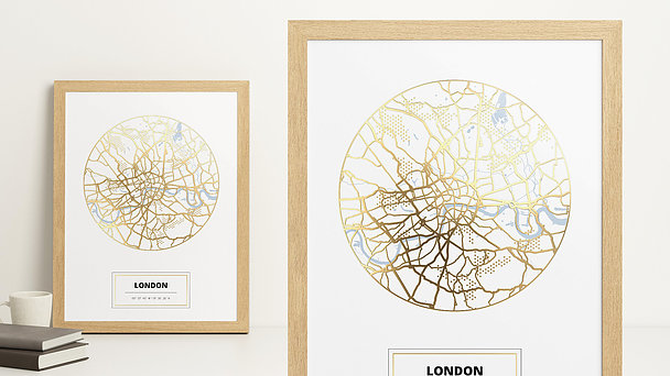City Map Poster - Herzensstadt London
