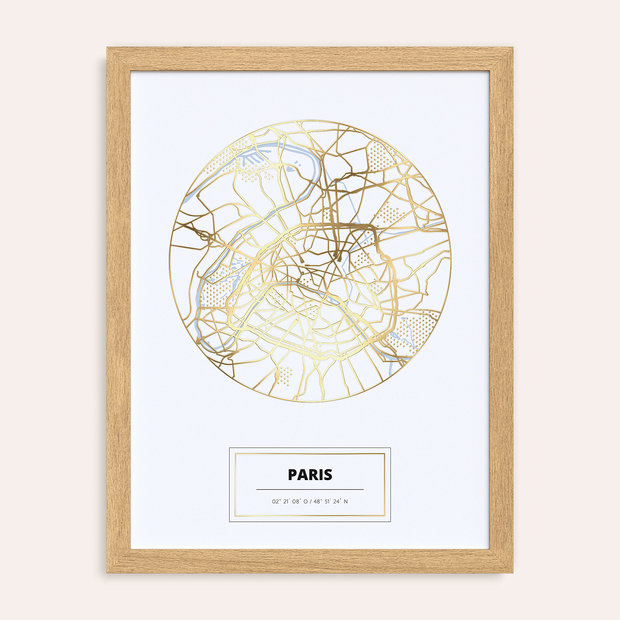 City Map Poster - Herzensstadt Paris