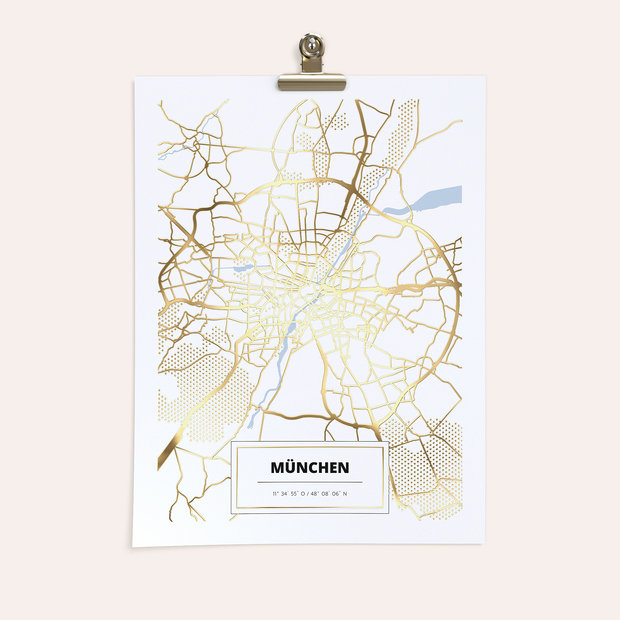 City Map Poster - Sehnsuchtsort München