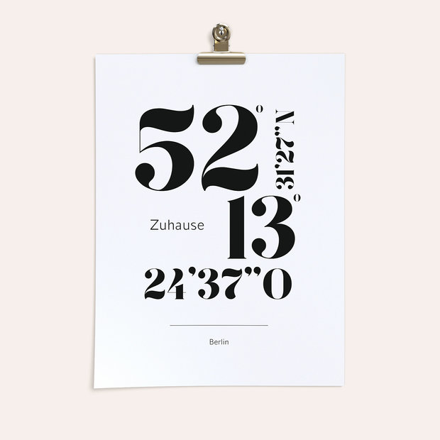 City Map Poster - Unsere Geodaten