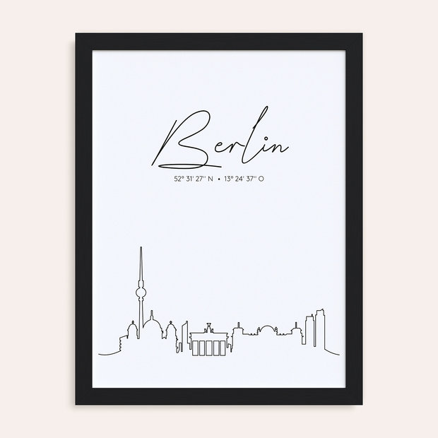 City Map Poster - Skyline Berlin