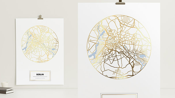 City Map Poster - Herzensstadt Berlin