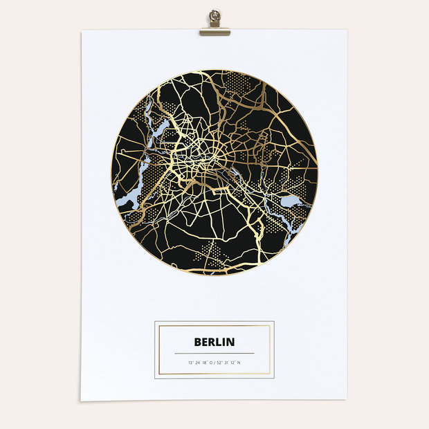 City Map Poster - Lieblingsstadt Berlin