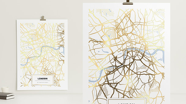 City Map Poster - Sehnsuchtsort London
