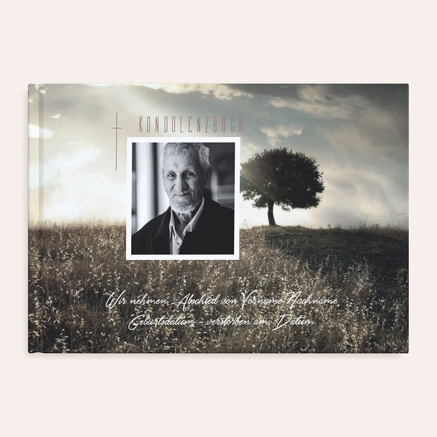 Kondolenzbuch - Trauer Baum