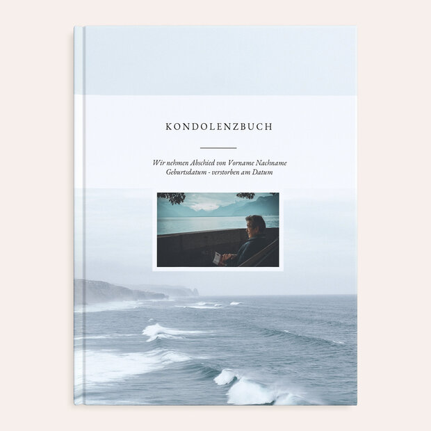 Kondolenzbuch - Blaue stille See
