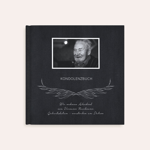 Kondolenzbuch - Engelsschwingen Trauer