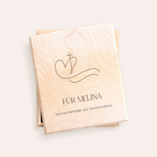 Geschenke zur Konfirmation - Box für Geldgeschenke Liebes Herz
