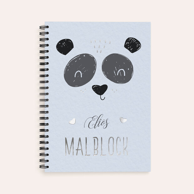 Malblock - Pandaaugen