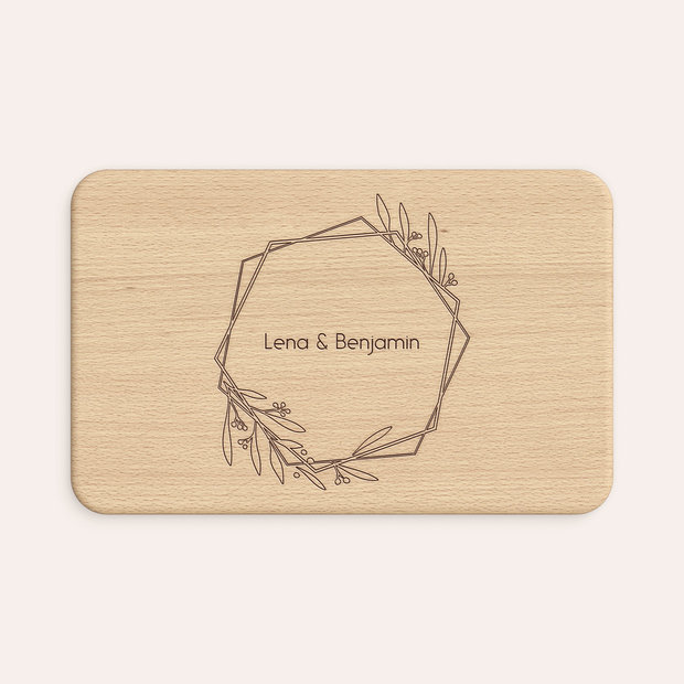 Geschenke zur Hochzeit - Frühstücksbrettchen 