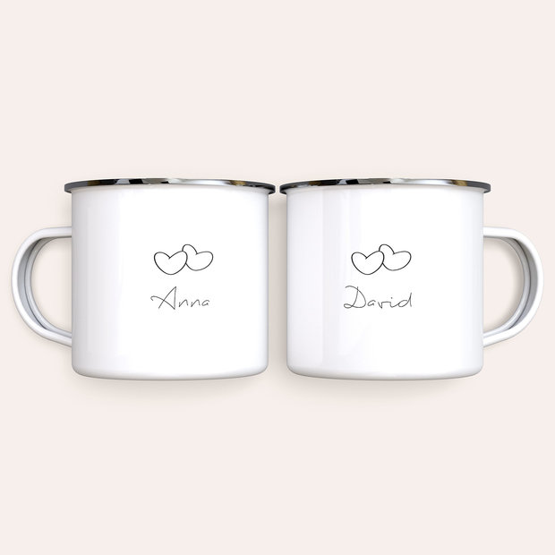 Geschenke zur Hochzeit - Pärchentassen 