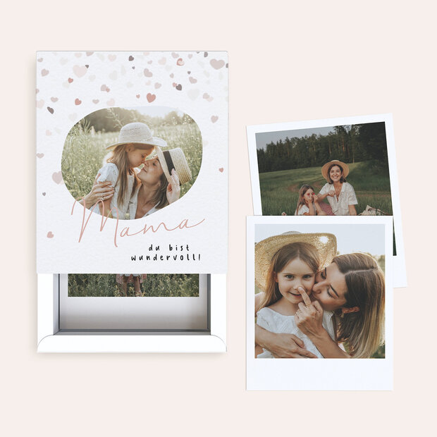 Geschenke zum Muttertag - Fotobox Herzregen