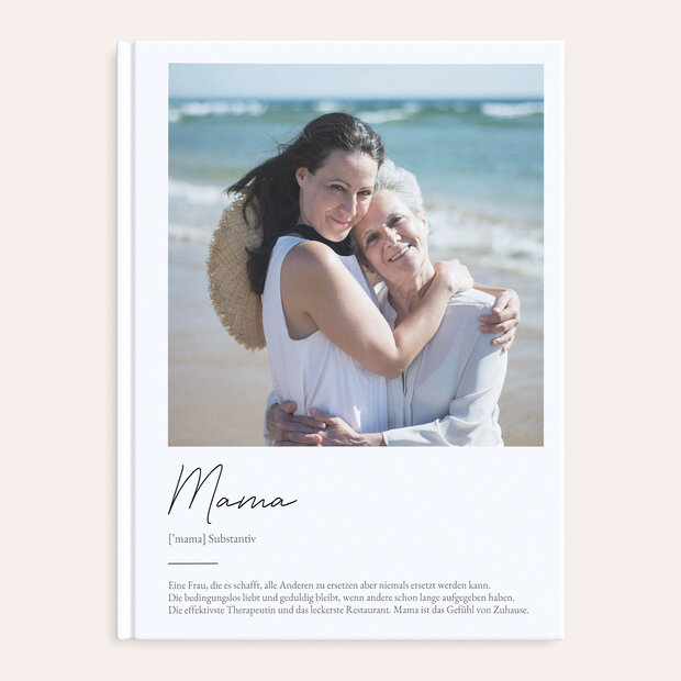 Geschenke zum Muttertag - Fotobuch “Mein Fels in der Brandung”