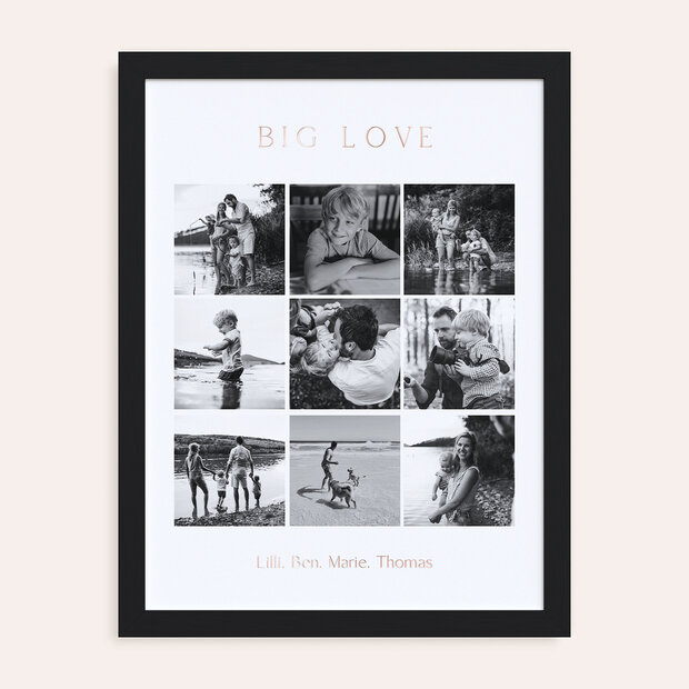 Geschenke zum Muttertag - Wandbild “Liebe im Quadrat”