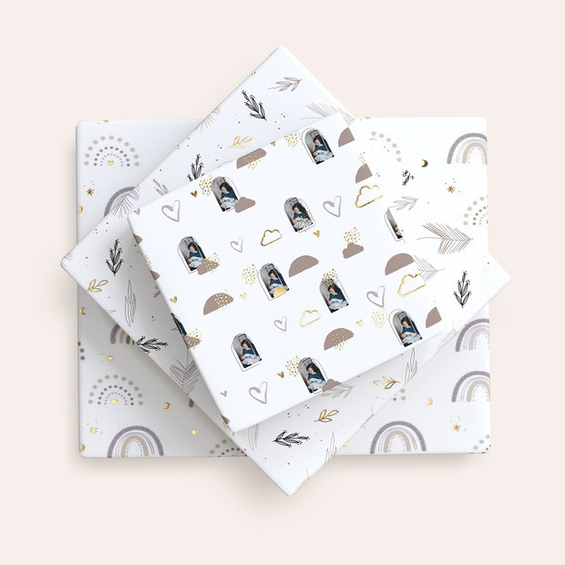 Geschenke zur Taufe - Geschenkpapier mit eigenem Foto