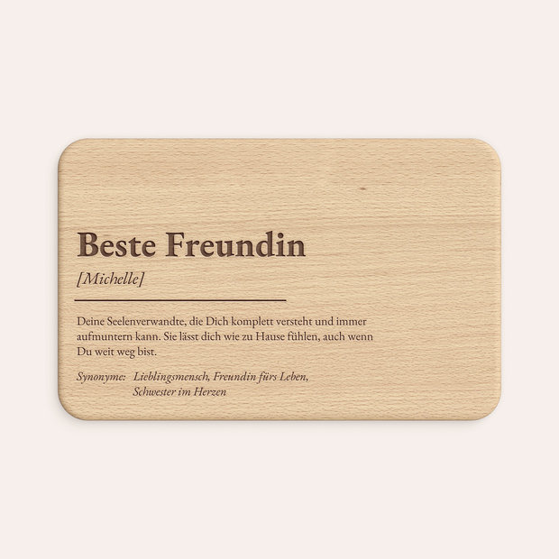 Frühstücksbrettchen - Meine beste Freundin