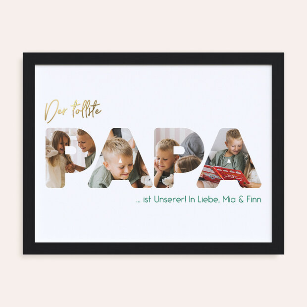 Geschenke zum Vatertag - Wandbild “Toll und einzigartig