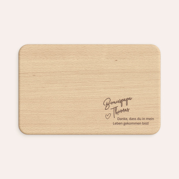 Geschenke zum Vatertag - Frühstücksbrettchen Bonuspapa