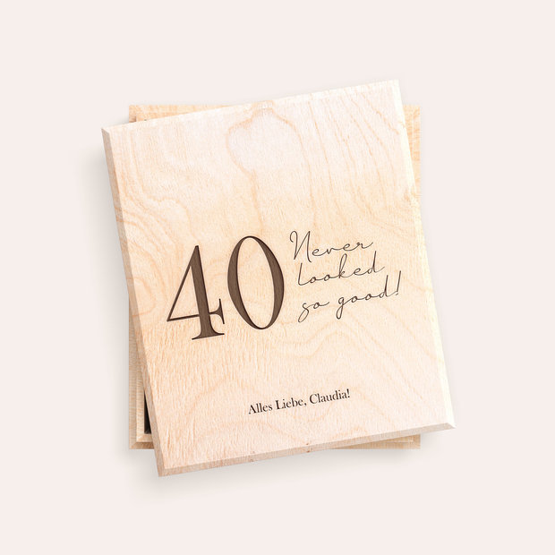 Geschenke zum Geburtstag - Holzbox für Geldgeschenke 