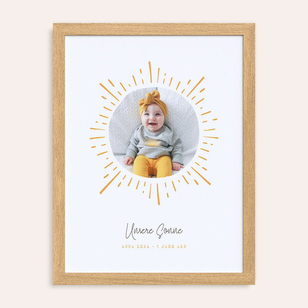 Geschenke für Babys - Wandbild Portrait