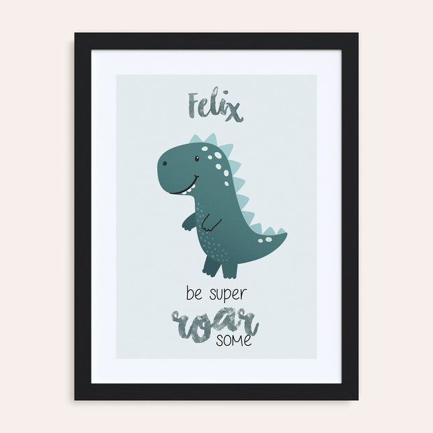 Geschenke für Kindergeburtstag - Dino-Poster mit Namen
