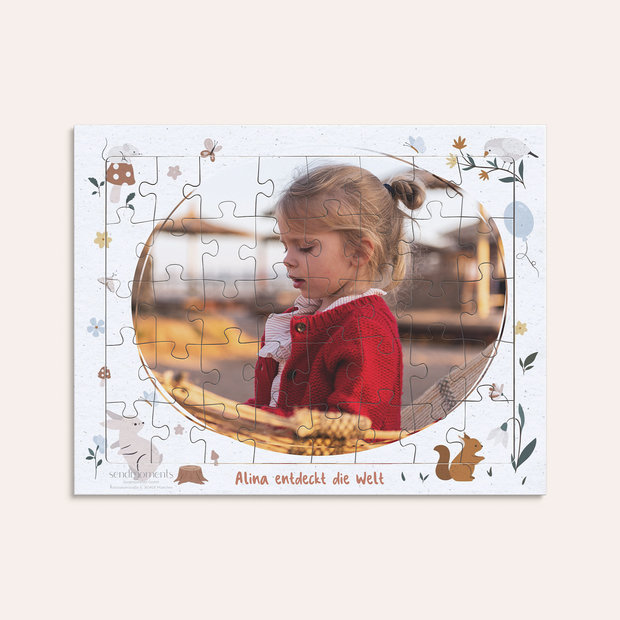 Geschenke für Kindergeburtstag - Waldtiere-Rahmenpuzzle 40 Teile