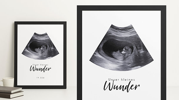 Geschenke für werdende Mütter - Ultraschall-Poster