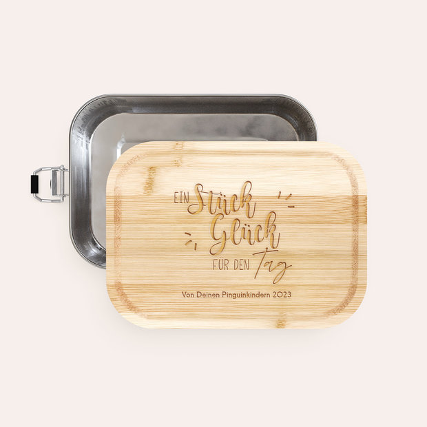 Abschiedsgeschenke Erzieherin - Lunchbox “Glücksbox”