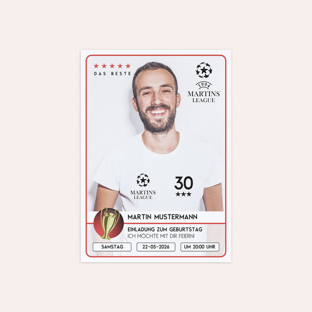 Einladungskarten 30 Geburtstag - Champion 30