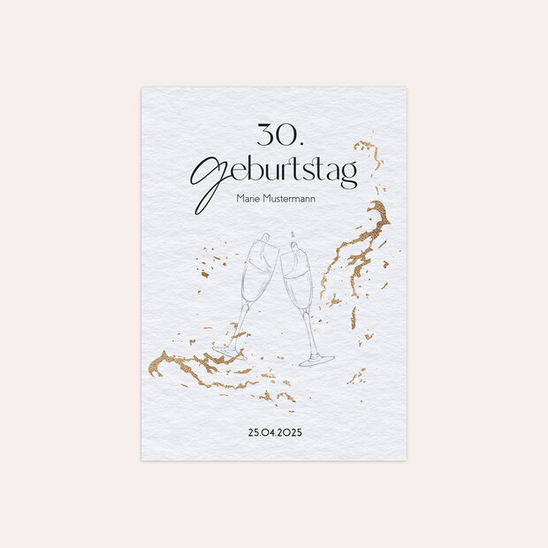 Einladungskarten 30 Geburtstag - Sparkling moments