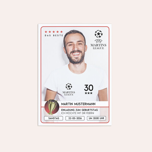 Einladungskarten 30 Geburtstag - Champion 30