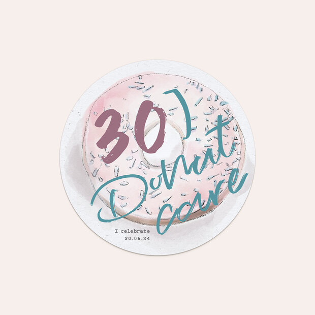 Einladungskarten 30 Geburtstag - Donut Care