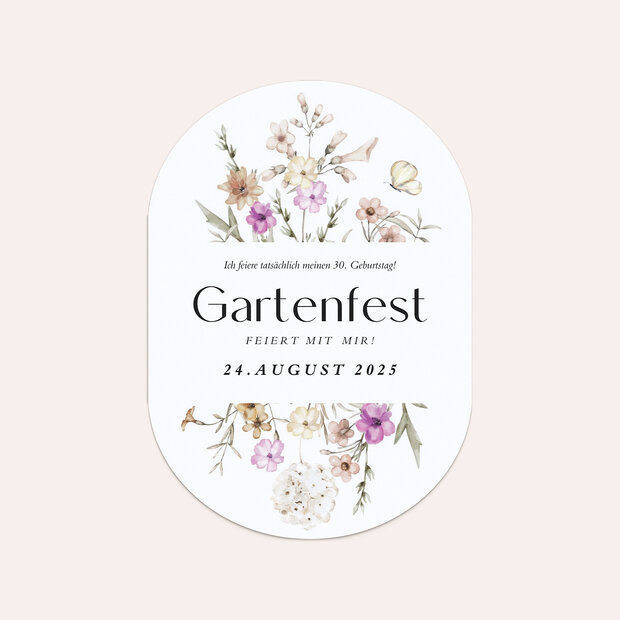 Einladungskarten 30 Geburtstag - Flowery