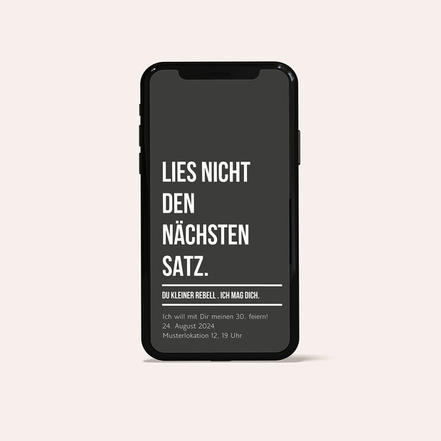 Einladungskarten 30 Geburtstag - Mission: possible!