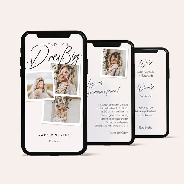 Einladungskarten 30 Geburtstag - Die reine Lebenslust
