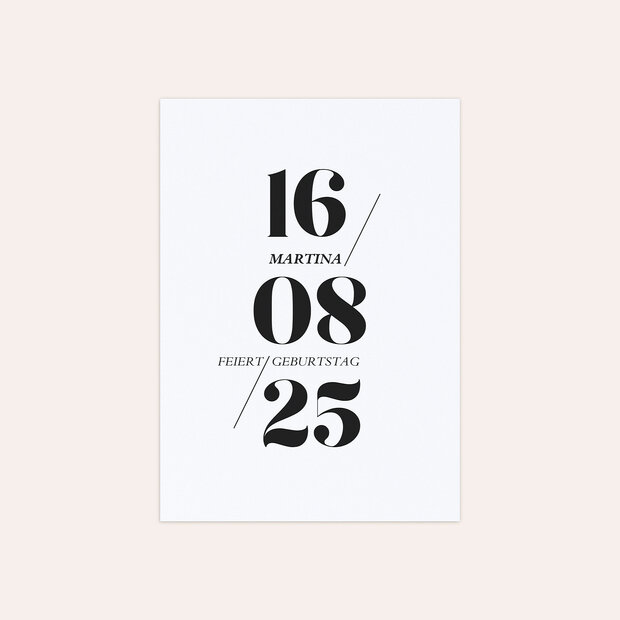 Einladungskarten 40 Geburtstag - Diem 40