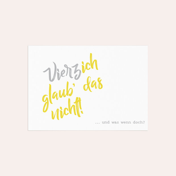 Einladungskarten 40 Geburtstag - Not me 40