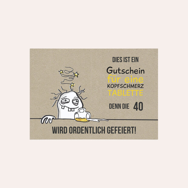 Einladungskarten 40 Geburtstag - Hangover 40