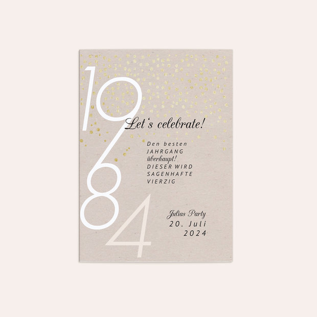 Einladungskarten 40 Geburtstag - Happytimes 40