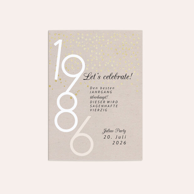 Einladungskarten 40 Geburtstag - Happytimes 40