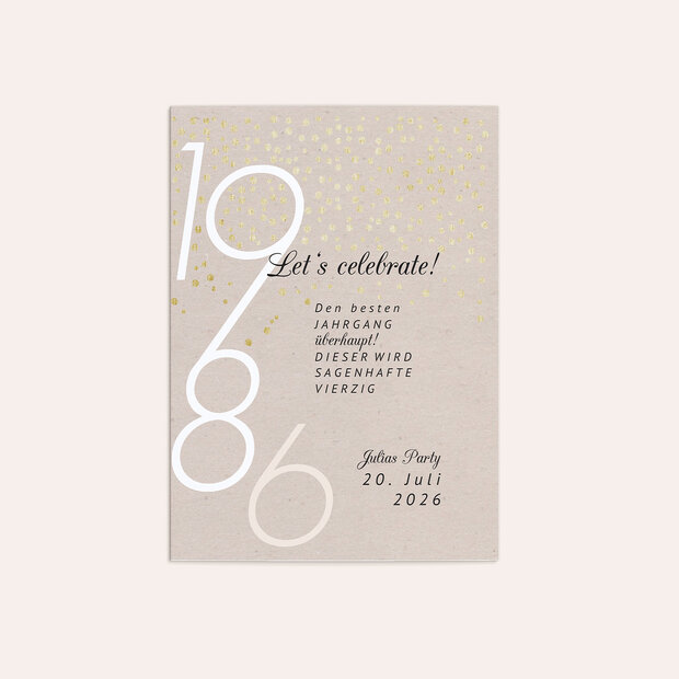 Einladungskarten 40 Geburtstag - Happytimes 40